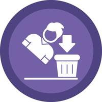 Thrown Away Vector Icon Design