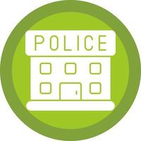 Police Station Vector Icon Design