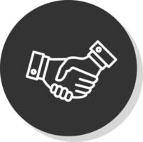 Handshake Vector Icon Design