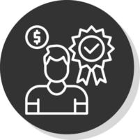 diseño de icono de vector de beneficios