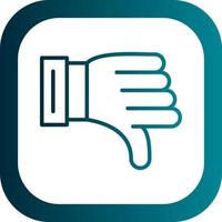 Thumbs Down Vector Icon Design