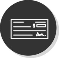 Bank Check Vector Icon Design