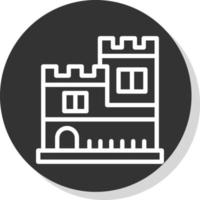 diseño de icono de vector de castillo