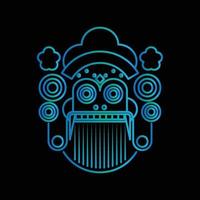 barong línea Arte logo vector