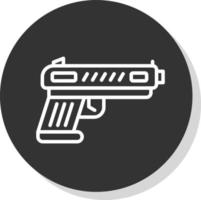 diseño de icono de vector de pistola
