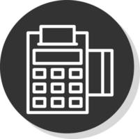 Pos Terminal Vector Icon Design