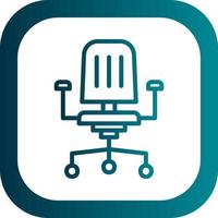 Office Chair Vector Icon Design