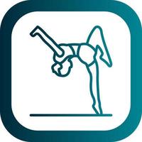 diseño de icono de vector de gimnasta