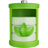 3D Icon Illustration Eco friendly Battery png