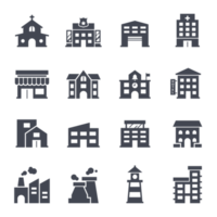 Building filled icon. png