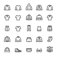 Icon set - Clothing Man line icon png