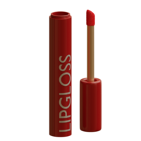 3d rendu rouge brillant à lèvres parfait pour maquillage conception projet png