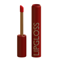 3d prestados rojo brillo de labios Perfecto para maquillaje diseño proyecto png