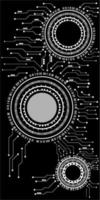 Computer chip Electronic circuit board vector for technology and finance concept and education for future