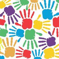 Colorful hand icons as petals of flower happy community concept. This vector graphic illustration represents people team standing united, community unity, people helping.