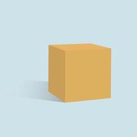 blanco caja Bosquejo. blanco embalaje cajas, cubo perspectiva ver y productos cosméticos producto paquete maquetas 3d vector ilustración