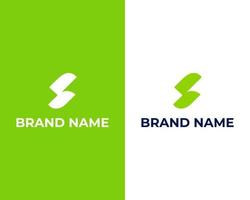 sf with leaf logo design vector format