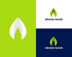 V Leaf Simple Logo suitable for your company logo vector
