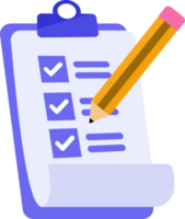 clipboard icon with checkmark and pencil png