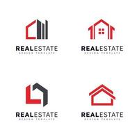 Modern Home Real Estate Vector Logo Template