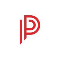 Letter P logo vector template