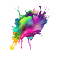 watercolor stain in colorful png