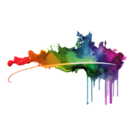 watercolor stain in colorful png