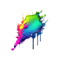 watercolor stain in colorful png