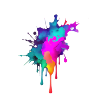 watercolor stain in colorful png