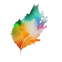 watercolor stain in colorful png