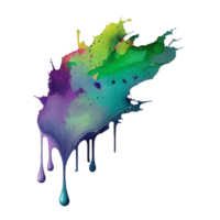 watercolor stain in colorful png