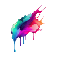 watercolor stain in colorful png