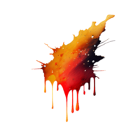 watercolor stain in colorful png