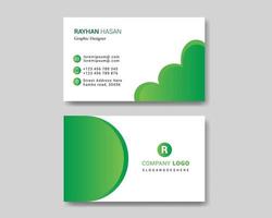 Modern business card template design vector