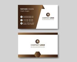 Modern business card template design vector