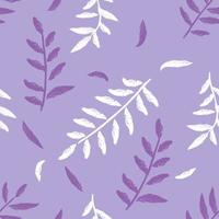 Elegant floral seamless pattern with tree branches and leaves. vector