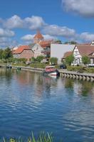 Elde River in Plau am See,Mecklenburg Lake District,Germany photo