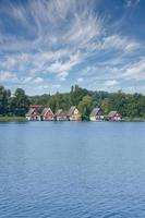 idyllic Mecklenburg Lake District with traditional Cottages,Germany photo