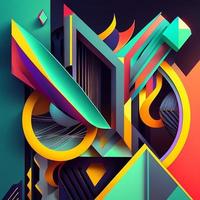 line art abstract background photo