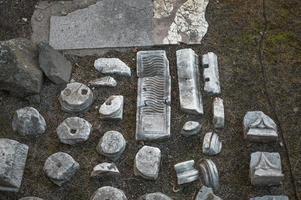 Ancient ruins at the Forum of Augustus in Rome photo