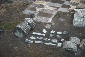 The ruins of the Roman empire at the Forum of Augustus in Rome photo