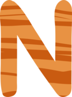 Letter N english alphabet tree structure. png