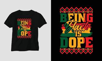 diseño de ropa y camisetas del mes de la historia negra. impresión vectorial, tipografía, afiche, emblema, festival vector