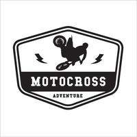 Vector set motocross logo collection