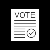 diseño de icono de vector verificado de voto