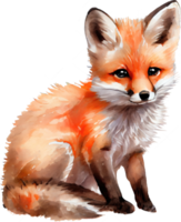 fuchs aquarellillustration png