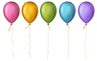 vistoso globos celebracion, fiesta concepto. png