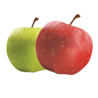 Fresco manzana con un chapoteo de agua png