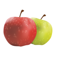 fresh apple with a splash of water png