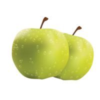 fresh apple with a splash of water png